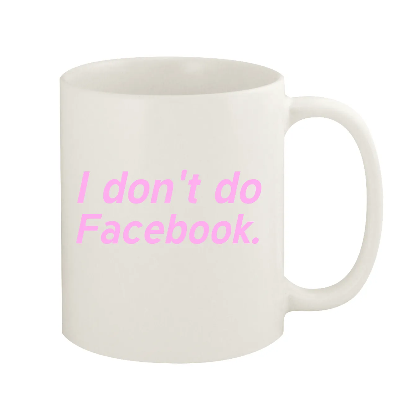 I don't do
Facebook. Coffee Mug