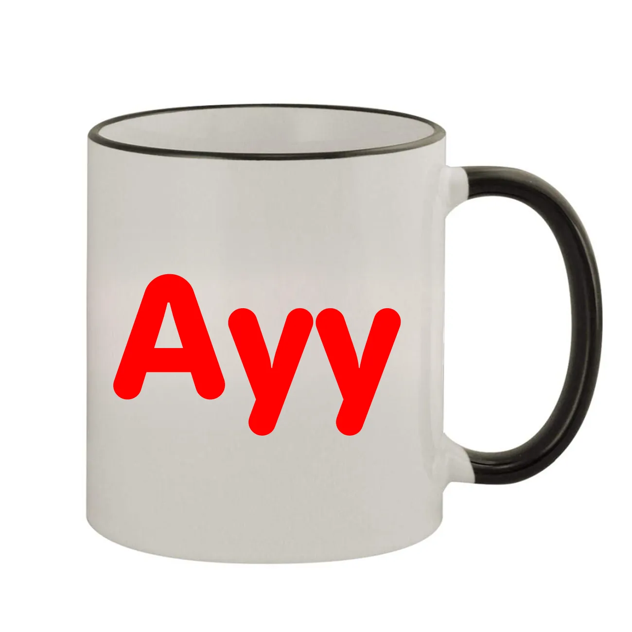 Ayy Colored Handle Coffee Mug