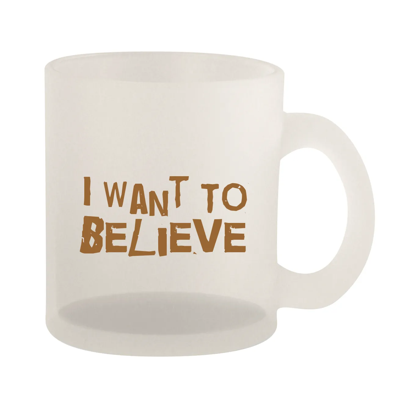 I Want To
Believe Frosted Mug