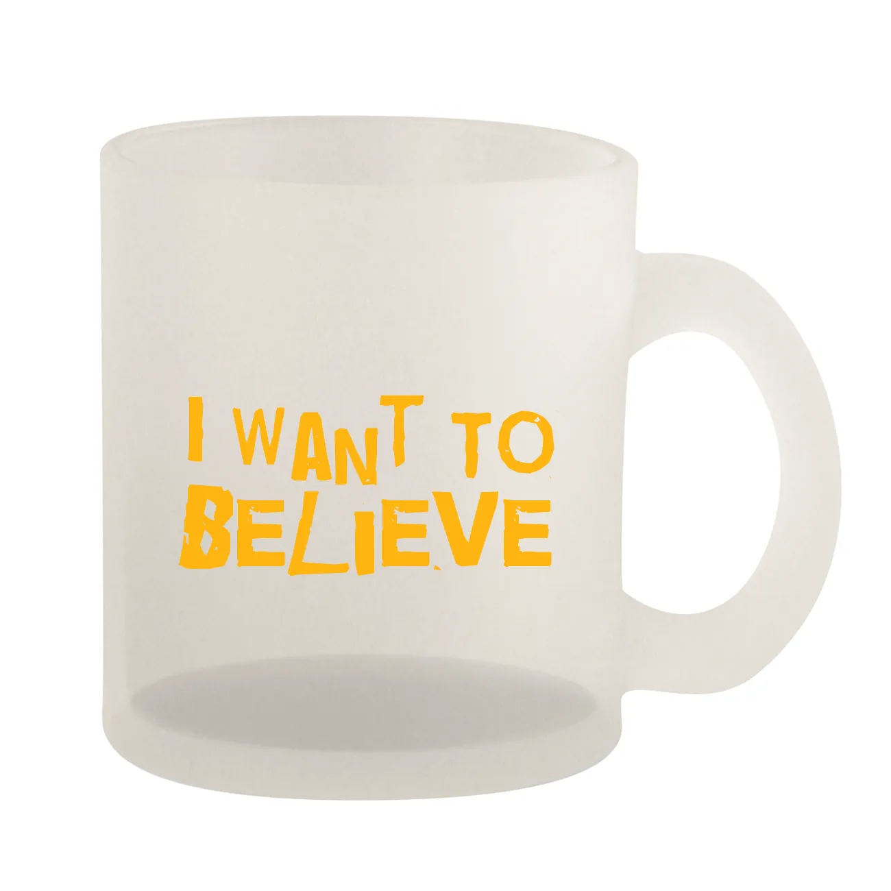 I Want To
Believe Frosted Mug