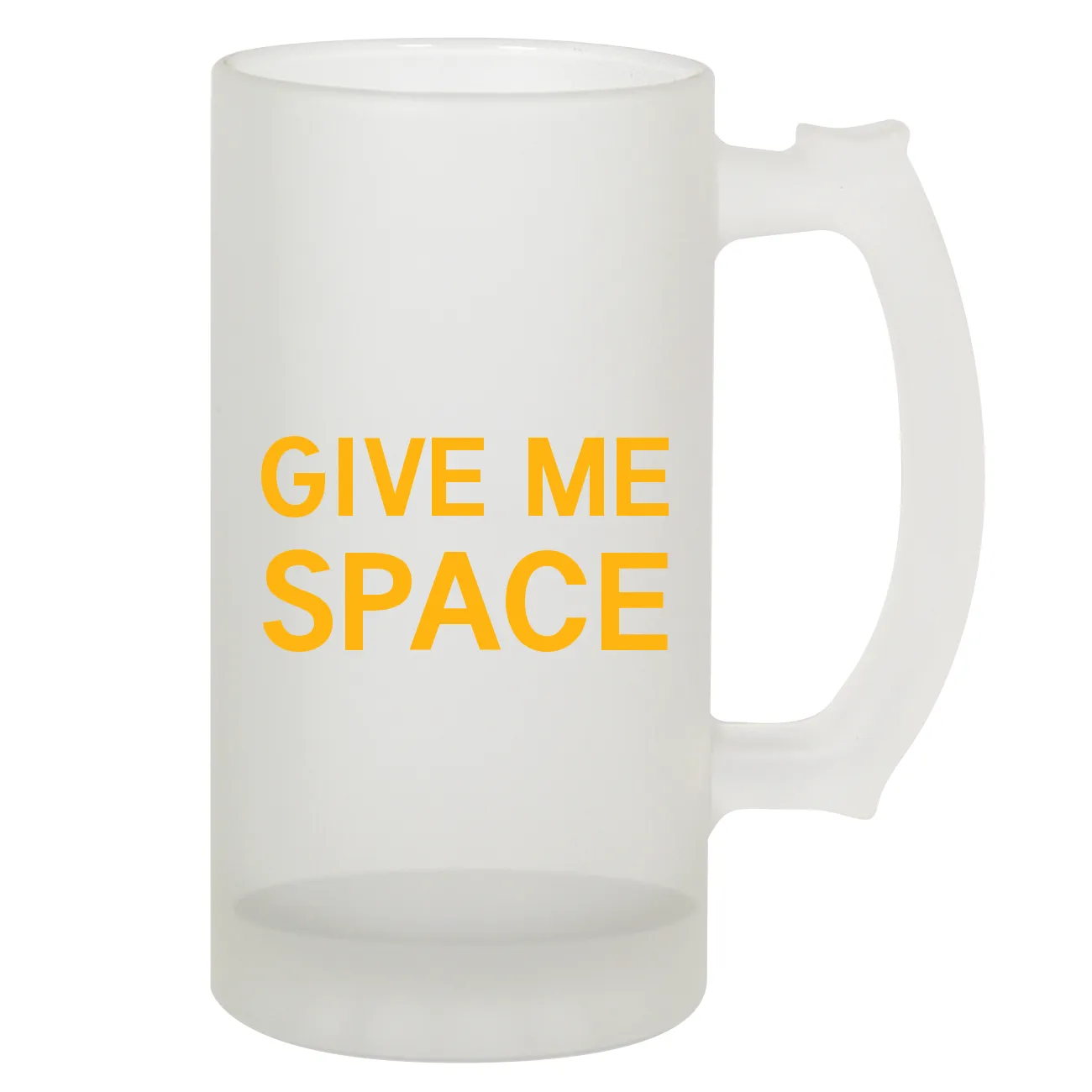 GIVE ME
SPACE Frosted Stein