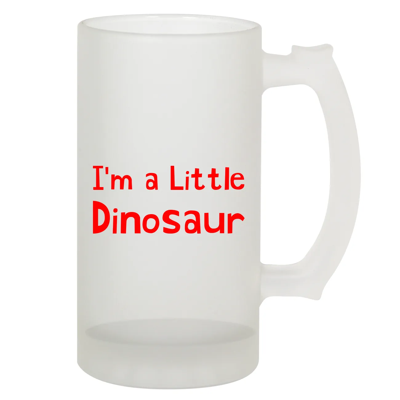 I'm a Little
Dinosaur Frosted Stein