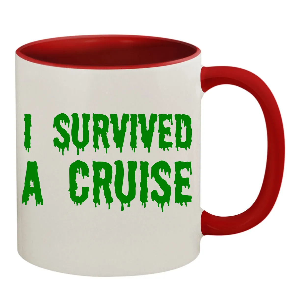 I Survived
a Cruise Colored Inner & Handle Mug
