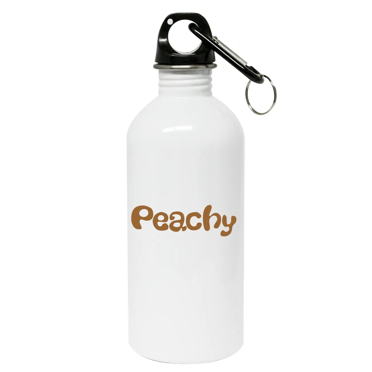 Peachy Water Bottle with Carabiner